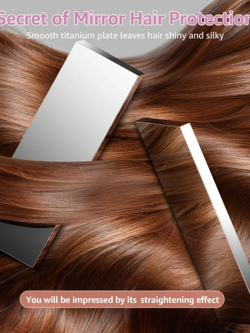 Nano Titanium Flat Iron Hair Straightener - Fast Heating, Damp-to-Dry, Dual